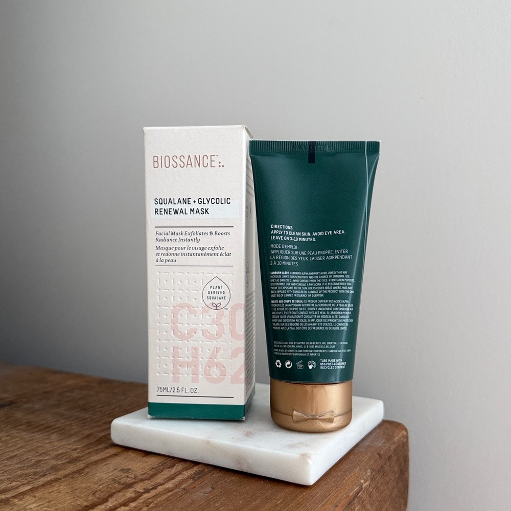 Biossance Squalane+Glycolc Renewal Mask - Picture 3 of 5